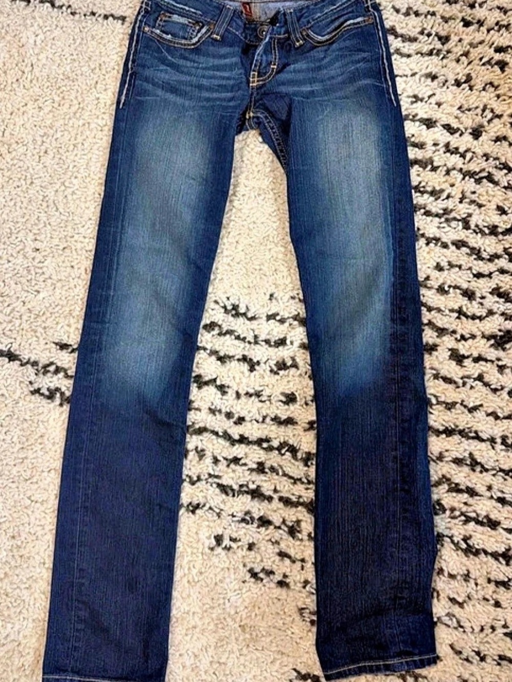 BKE Madison Straight Leg Jeans Waist 25 Length 33 Blue